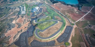 Aerial view of the circuit 
